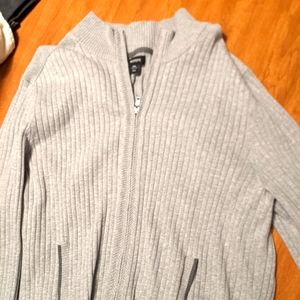 Gray Alfani XXL zipper sweater